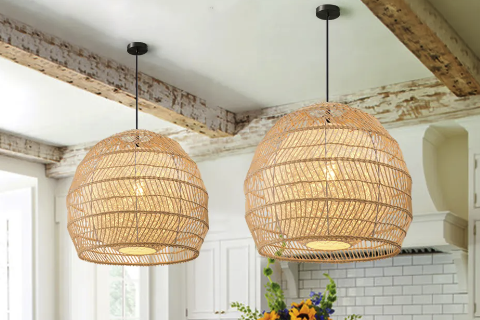 Bohemian Rattan Chandelier: A Unique Lighting Option